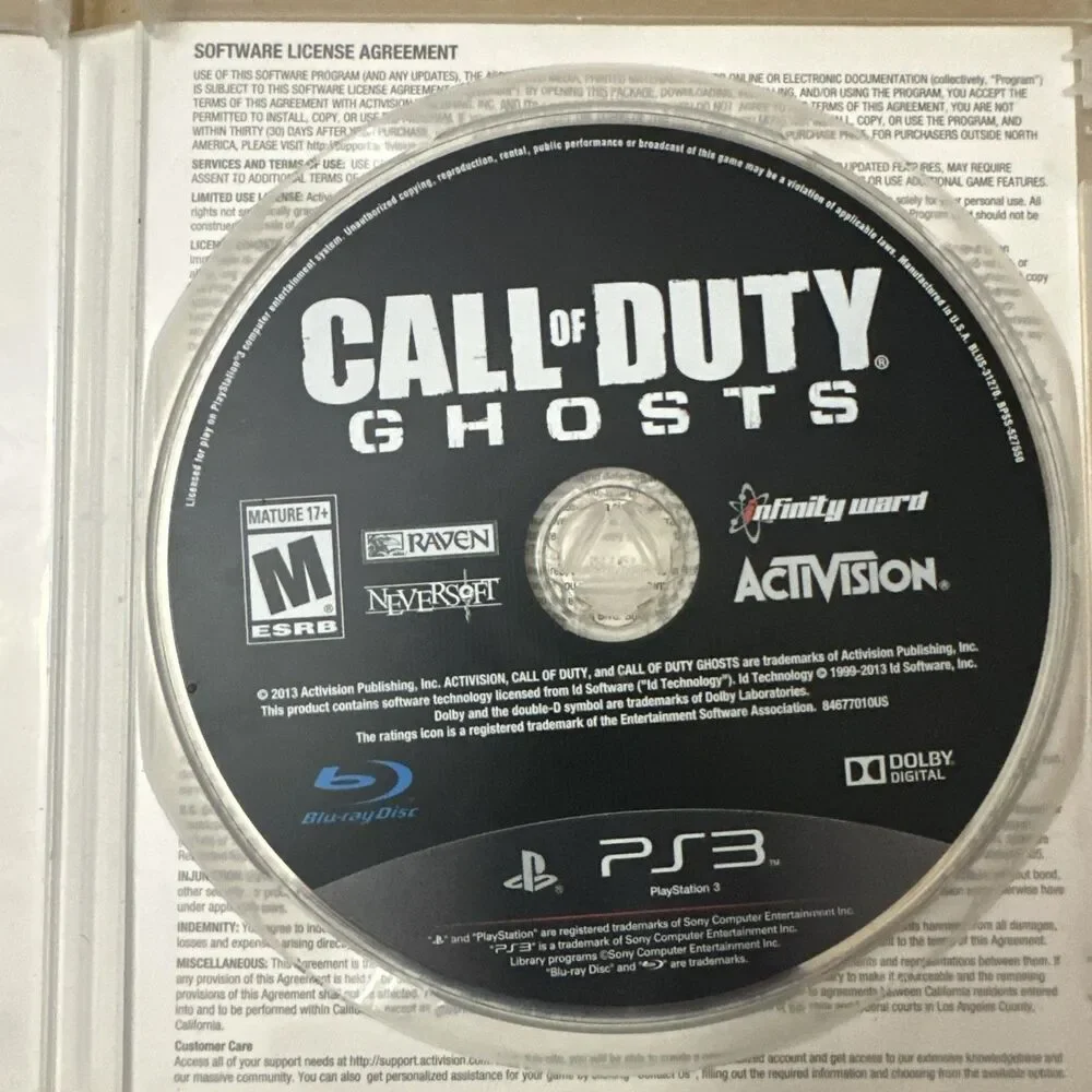 Call of Duty: Ghosts (Sony PlayStation 3, 2013)